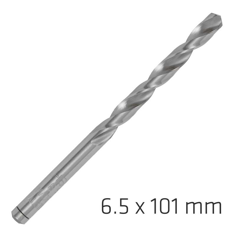 Alpen pro hss 6.5mm drill din 338 rn 135 split point plastic wallet
