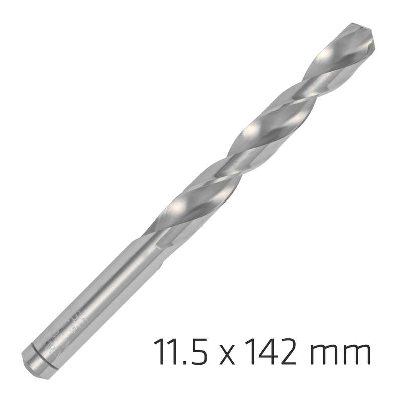 Alpen pro hss 11.5mm drill din 338 rn 135 split point plastic wallet