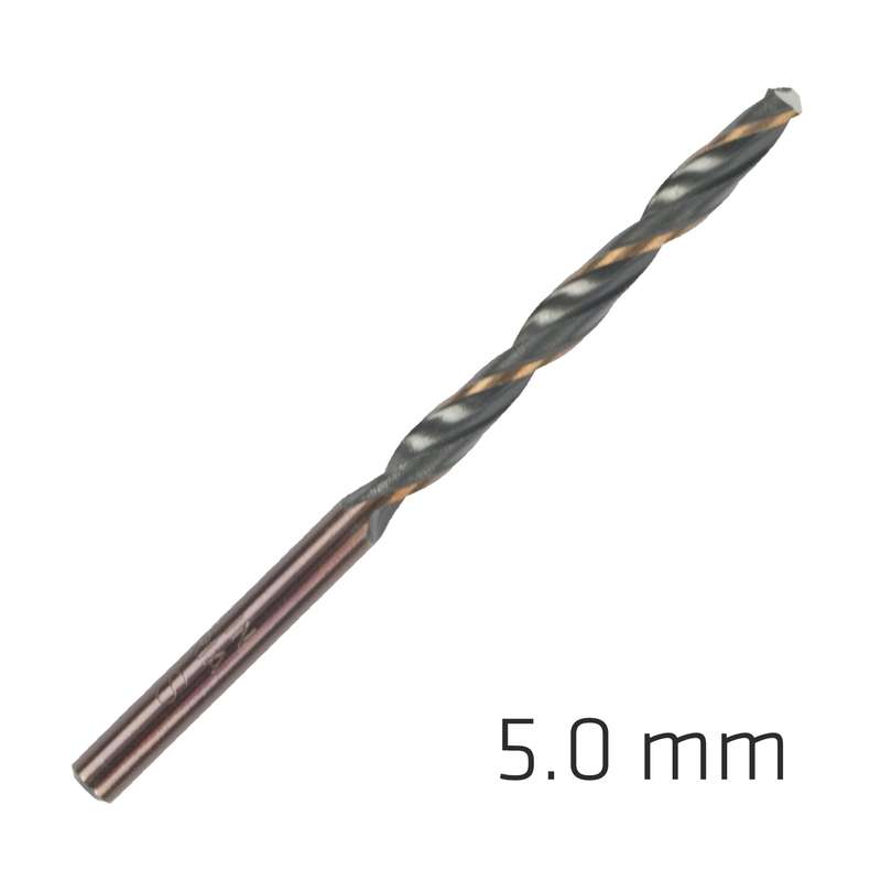 Hss sprint master 5.0mm 10-pack hang tag din 338 alpen drill bits