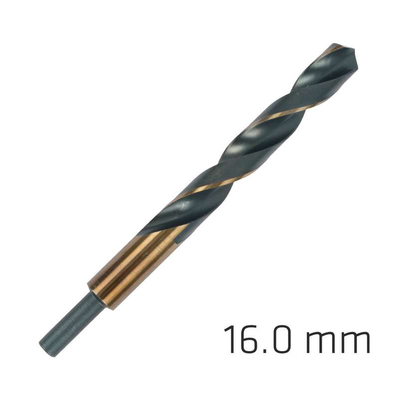 Hss sprint master 16.0mm red shank 9.5mm x1 sleeved din338 alpen drill