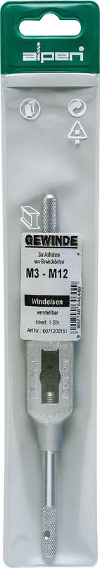 Tap wrench m3-12 in pouch