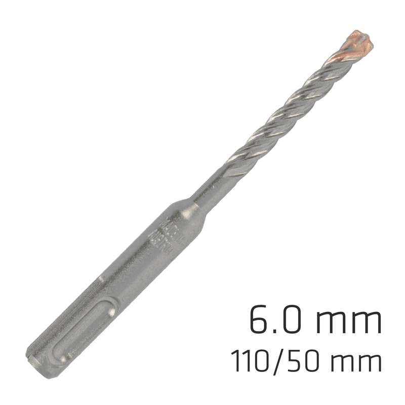 Force x 6.0 x 110/050 sds-plus rebar drill bit x4 cutting edges