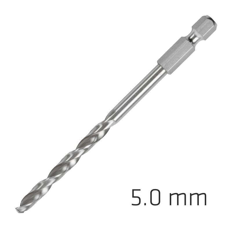 Hss super drill bit hex shank 5mm