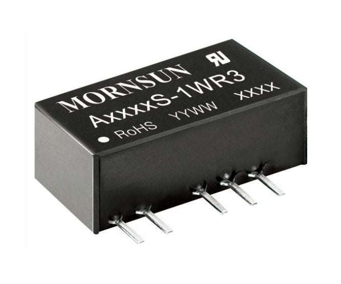 Dc-dc converter dip i=24 o=+/-15v 1w a2415s-1wr3