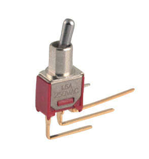 Mini toggle switch spdt on-on r/a pcb b070bw