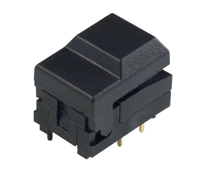 Push button switch tactile n.o. no led on black cover b1710-black