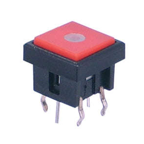Push button illuminated pcb red b1738a-red
