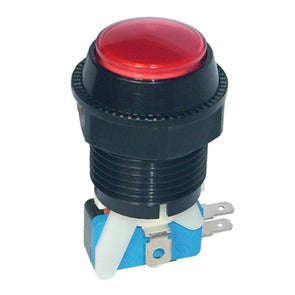 Push button switch ill-rd 25x60x28 n/l b181m-red  no-lamp