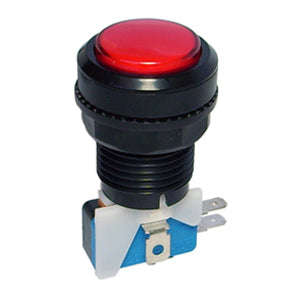 Push button switch ill-red 33x56x28 n/l b181p-red    no-lamp