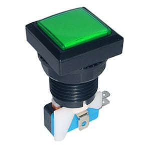 Swit p/but ill-gr 33x33x60 n/l b181q-green  no-lamp