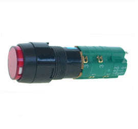 Push button ill-rd mom 2xnonc rnd b1851bd-red
