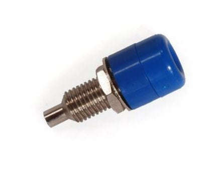 Socket banana 4mm blue captive bs4bl