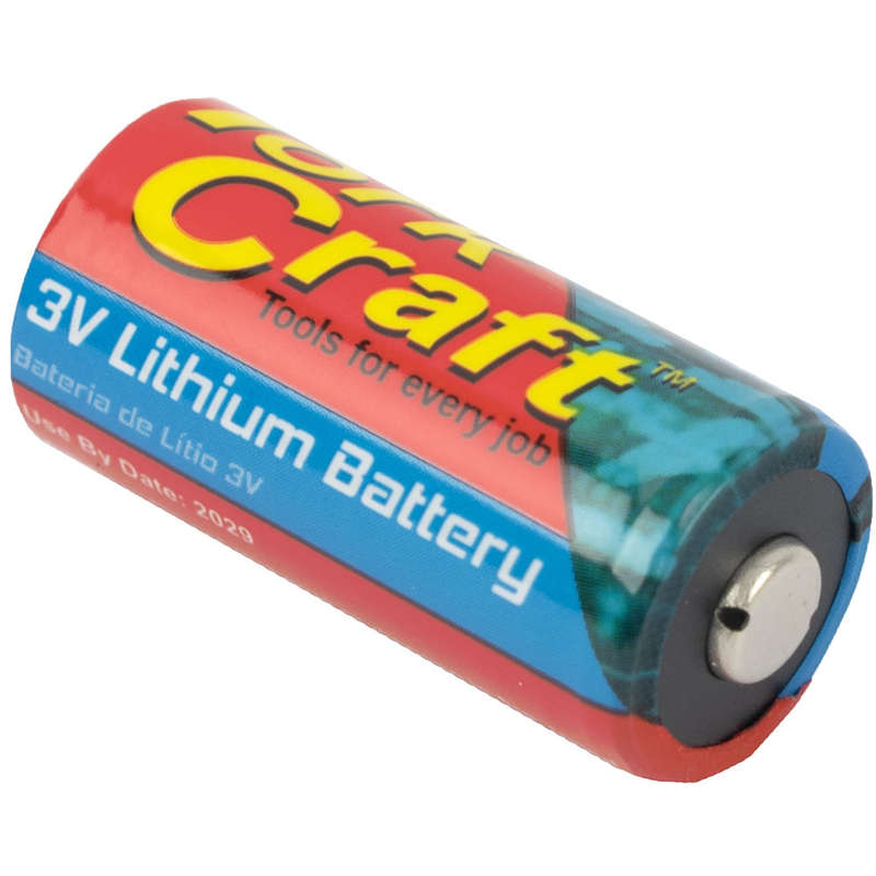 Battery cr123a 3v lithium x1 per card (moq 12)