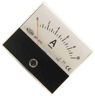 Panel ammeter 60x70x53 10adc bp-670dc10a
