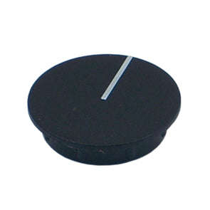 Cap for 29mm collet knob with white line c291-black