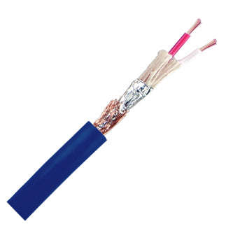 Audio screened cable 2c o=6.0 blue - open eie-11-122-xx