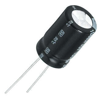 Radial electrolytic capacitor 2200uf 25v 85d ecr-2200mf25v 13x21