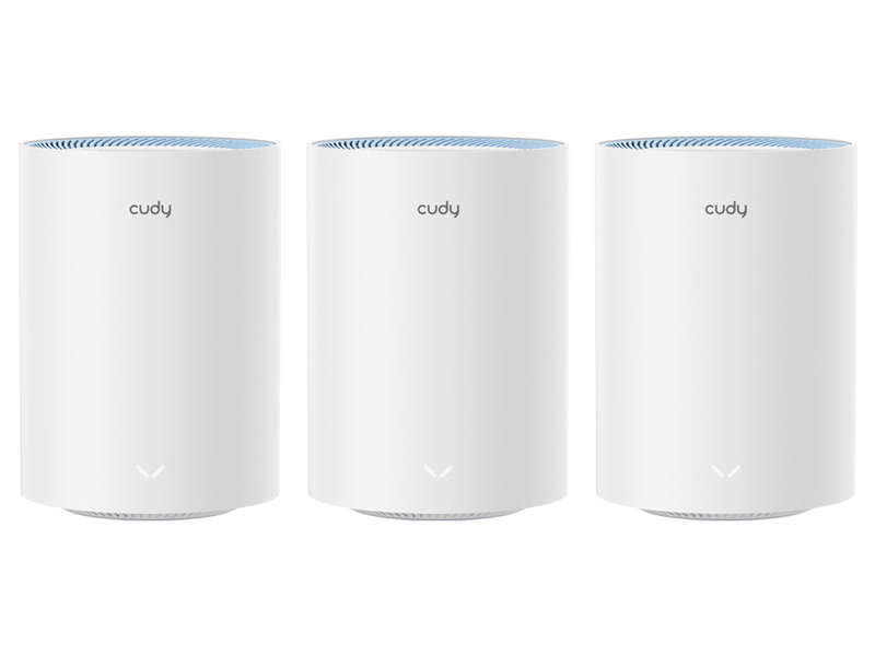 Cudy Dual Band WiFi 5 1200Mbps Fast Ethernet Mesh 3 Pack | M1200 (3-Pack)