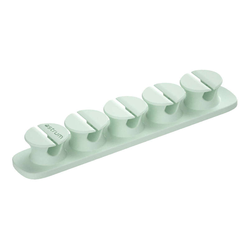 Astrum CO110 Cable Organizer Clips  5 Bays, 4 Storage Compartments-GREEN