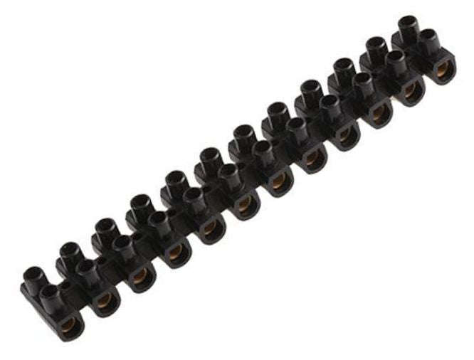 Connector strip black 5a 380v 110mm cs5bk