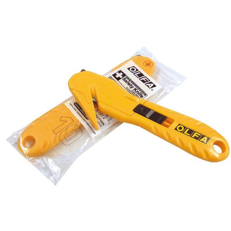 Olfa stretch shrink wrap cutter with 1 free skb10 blade bulk