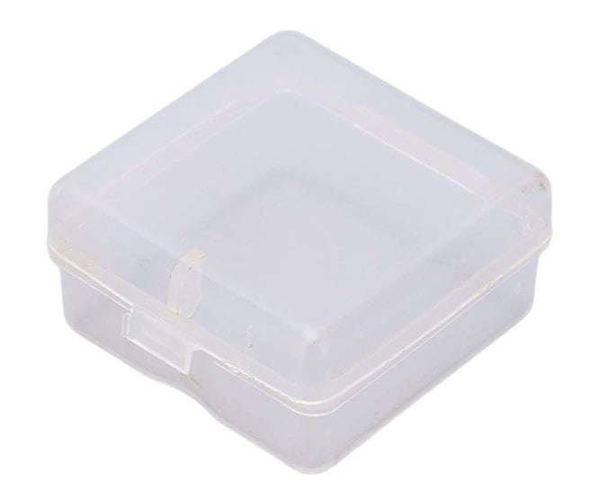 Mini components storage plastic box id=35x35x20 od=38x38x20 clear d324