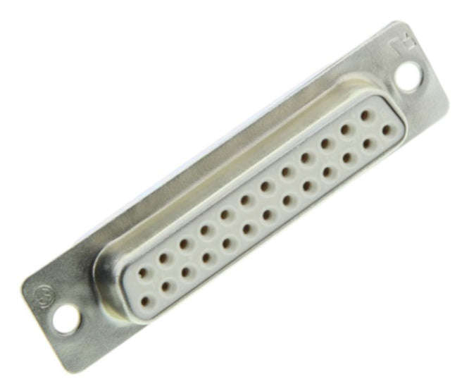 Solder d-sub socket 25w panel mnt db-25s / db25stw2nts