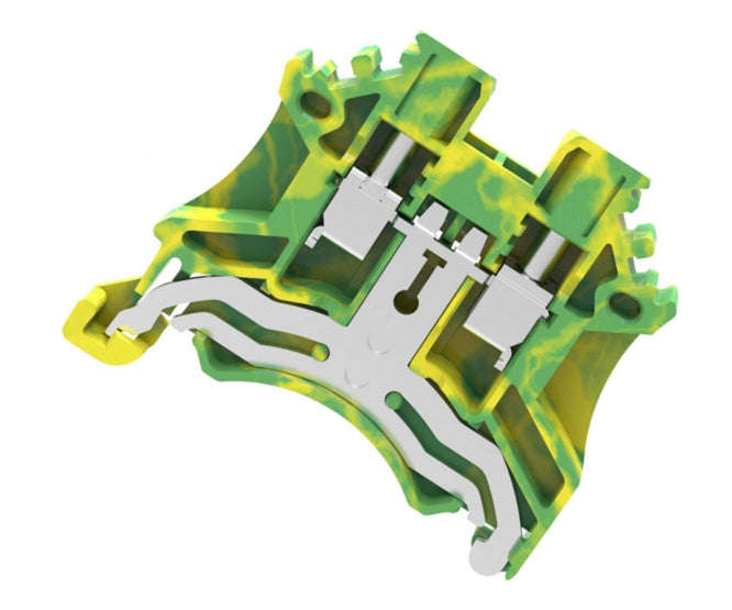 Earthing terminal block d/r gr/yl p=5.1mm dc2.5-pe-01p-1c-00a(h)