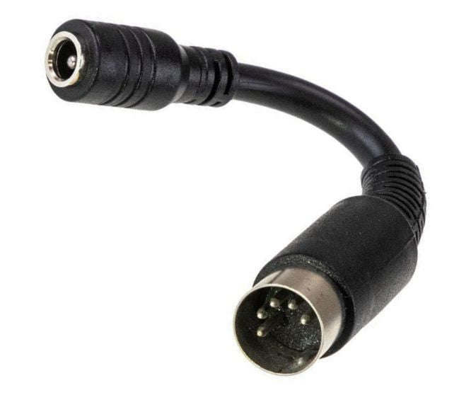 Adapter dc lead 2.1x5.5x11mm plug to 5pin din plug dc plug-p1j-r1b