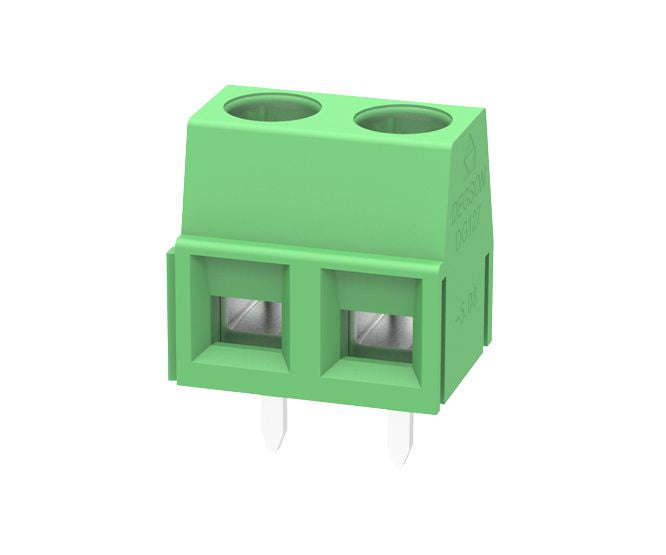 Terminal block pcb 2w 5.08 str green dg127-5.08-02p-14-00a(h)