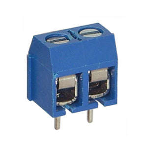 Terminal block str 2w 5.00 r/c blue pcb dg306-5.0-02p-12-00z(h)