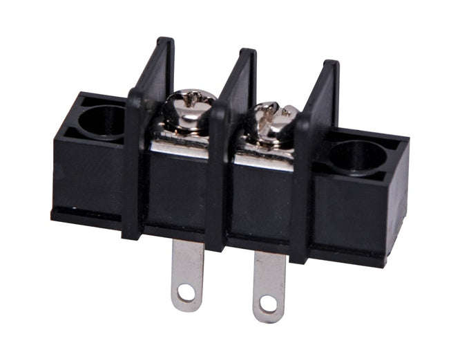 Barrier terminal block 2w p=10 solder tag dg55h-a-02p-13-00a(h)