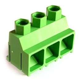 Terminal block 3p pcb mount zigzag pins dg638-9.52-da-03p-1y-00ah