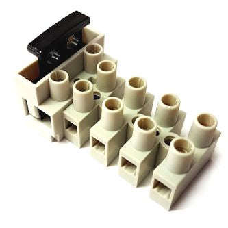 Terminal block c/w 5x20 fuse holder 5-way dg801-05p-11-00ah