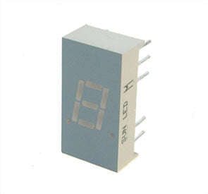 Led display 7-seg cc red 1mcd 7.6mm dhr07c