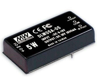Dc-dc converter 12v-15v @ 5w dlw05a-15