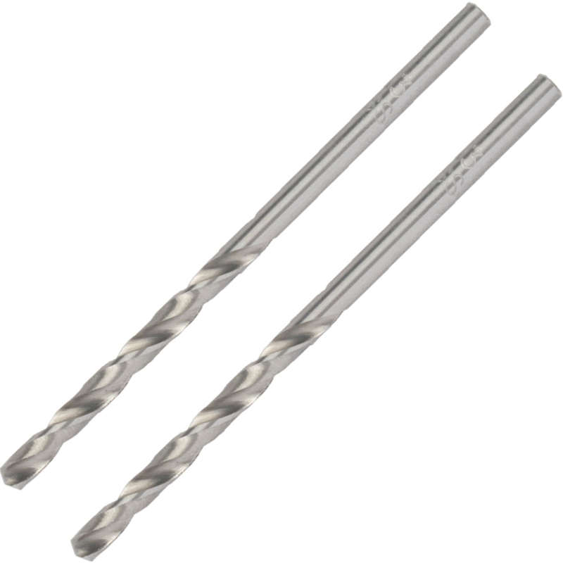 Drill hss 3.3mm 135deg 2/card industrial bit