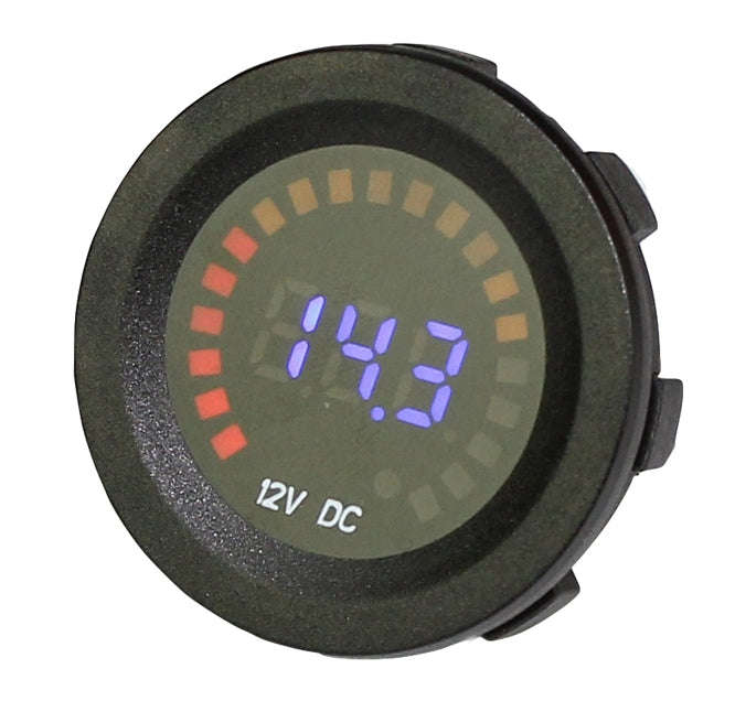 Automotive 12vdc blue graphic voltmeter ds4010as-12v