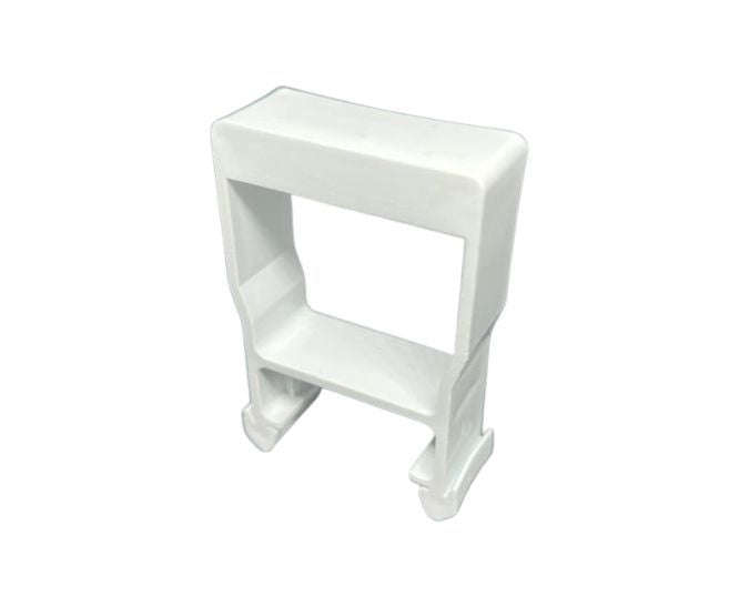 Din rail mcb spacer 18x45mm white th=68mm bl-db-st