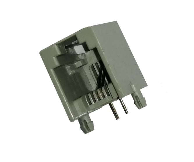 Socket rj11 pcb str 2-pin dy124-6p2c