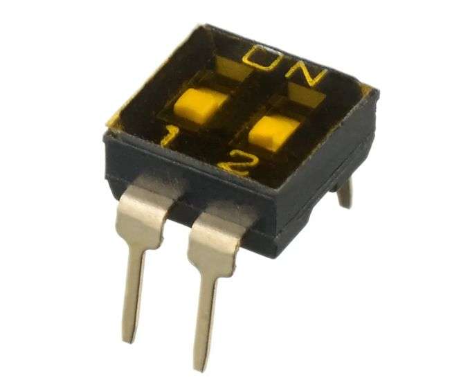 Dip switch pcb 2w l/p act eam102lt