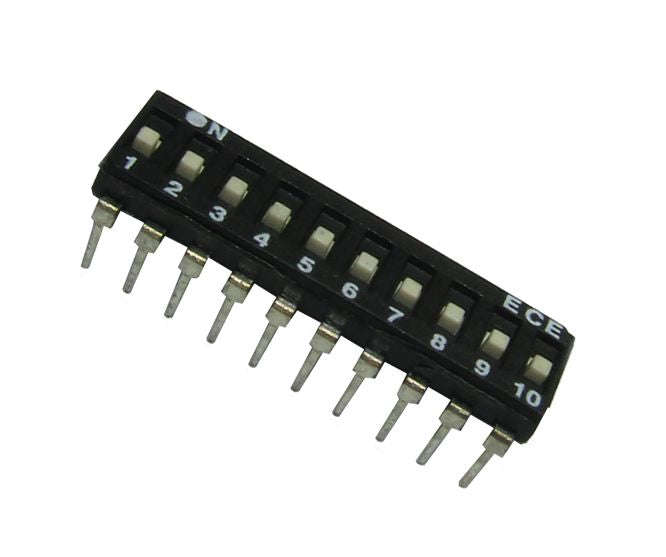 Dip switch 10-pole ece110e