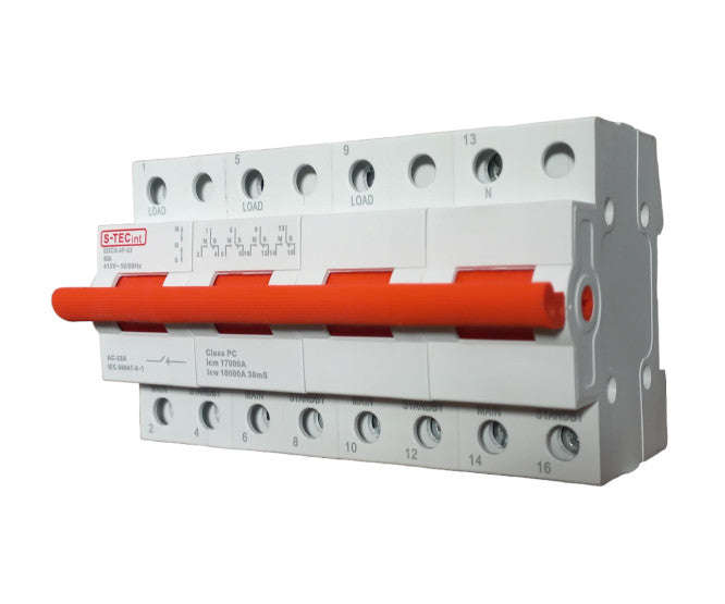 Change over switch 63A 4p din mount EDCO-4P-63 63A