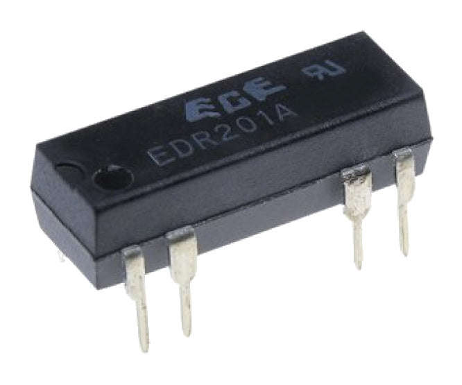 Relay reed dil spst 24vdc 1a dip8 edr201a2400 ul