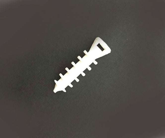 Wall plug cable tie mount 7mm white EH-1W7