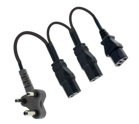 Iec lead sa15a plug to 3xiec socket eie34-004-01