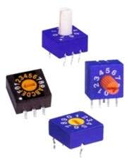 Rotary dip switch 10w c/code flat erd110cs,bcd comp rd