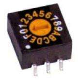 Rotary dip switch 10w c/code flt erd110cm comp rd