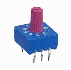 Rotary dip switch 10w c/code shaf erd210cs bcd comp rd