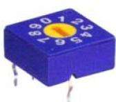 Rotary dip switch 10w r/code flat erd410rs bcd real yl